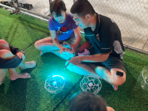 Sân chơi cố định chuyên Drone Soccer